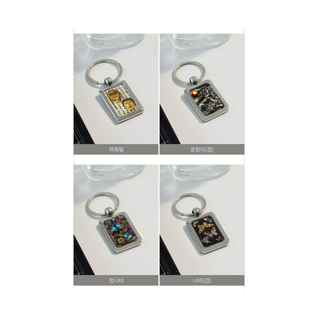 Keyring Keyring Keyring Holder Najeonchilgi Mother of Pearl Traditional – detail view 3 [KS-CUT:P0000XNS:26d98d0897f8]