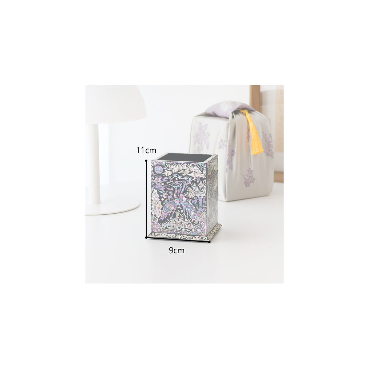 Najeonchilgi Pine & Crane Moon Mother of Pearl Pencil Holder & Pen Holder – detail view 3 [KS-CUT:P0000VGZ:900387532dcf]