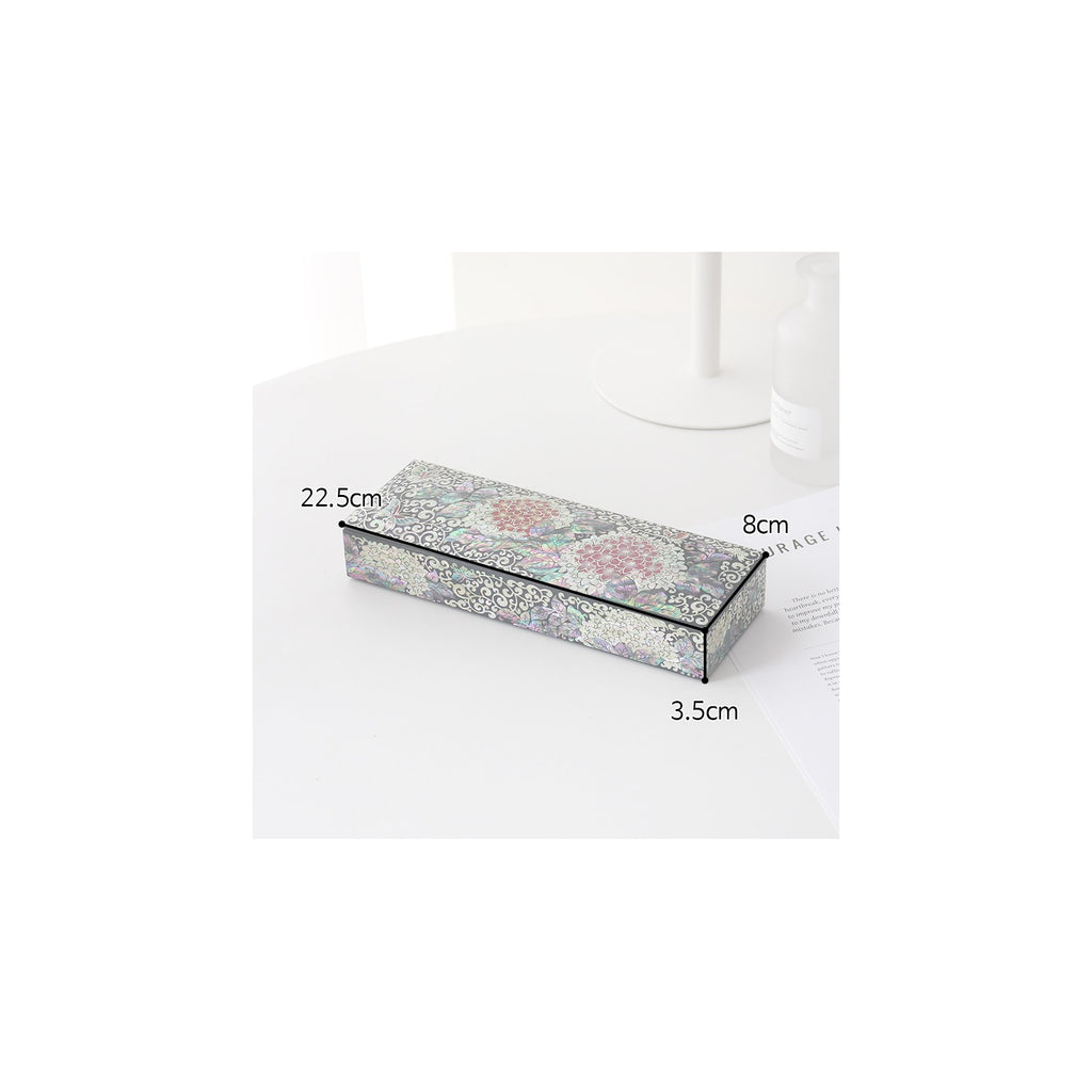 2-Piece Set: Premium Najeon Hydrangea Business Card Pen Case Set (Master Artisan Jang Tae-bok) – detail view 3 [KS-CUT:P0000ULW:daa063eedf79]