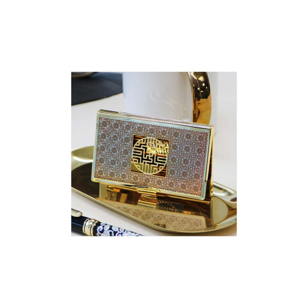 Premium Metal Glossy Gold Business Card Case – detail view 3 [KS-CUT:P0000PZH:9bad01848e42]