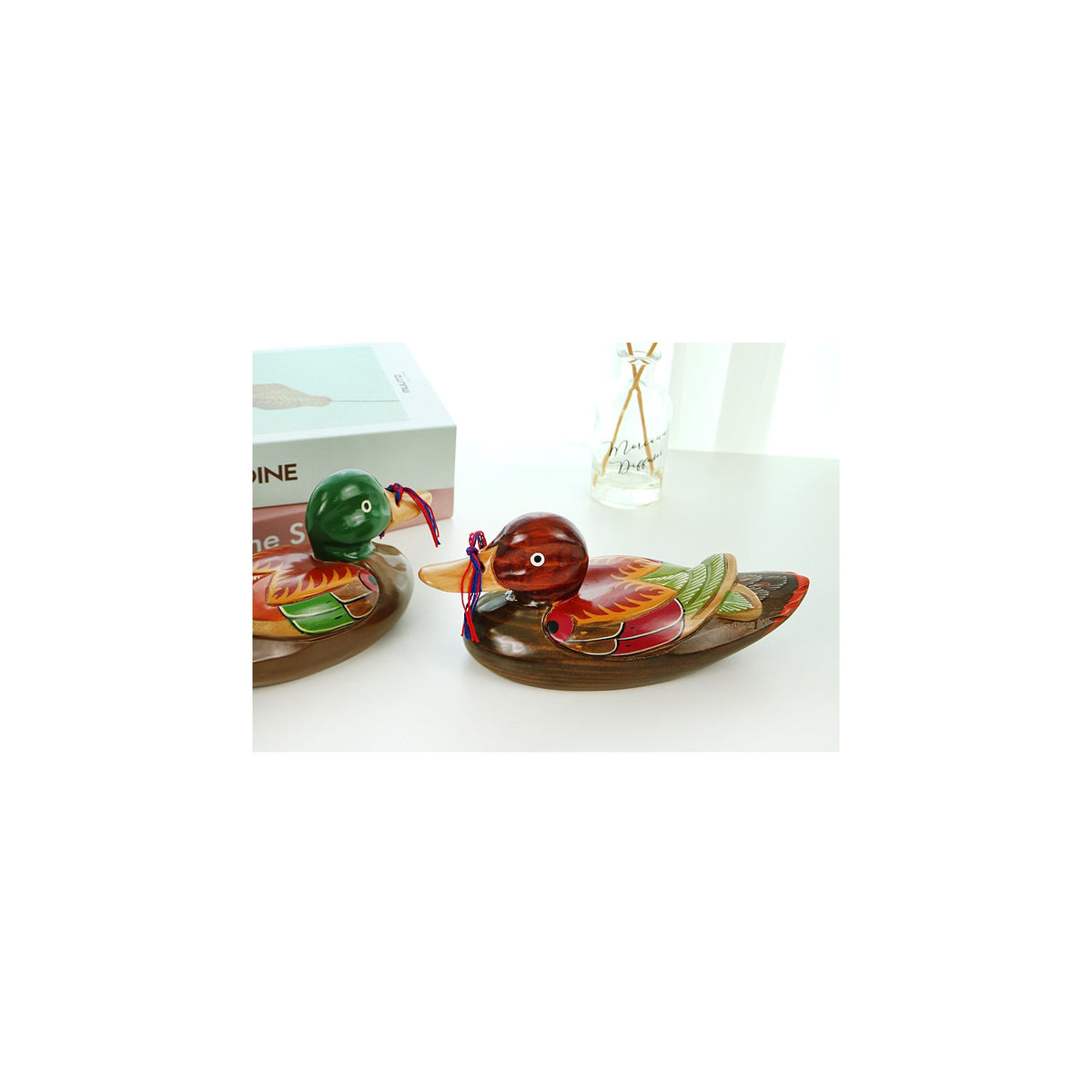 Premium Duck Duck Set (Large) Wood Carved Box Dragon Wedding Newlyweds – detail view 3 [KS-CUT:P0000KKT:d530c6106db5]