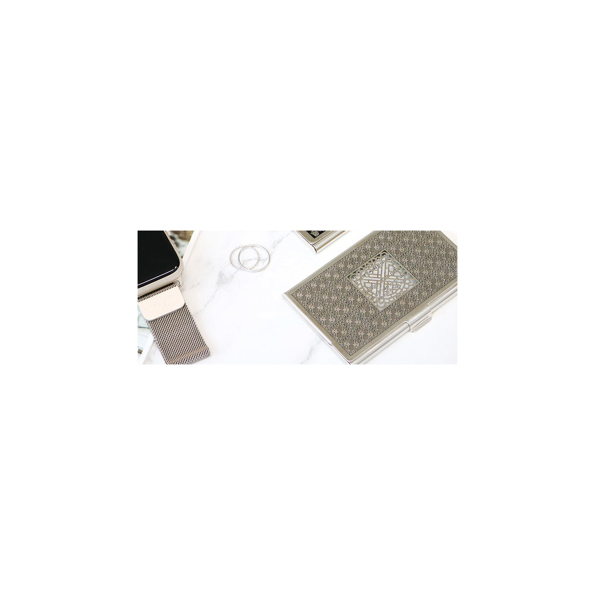 Premium Metal Glossy Silver Business Card Case – detail view 4 [KS-CUT:P0000PZI:4bf49725af02]