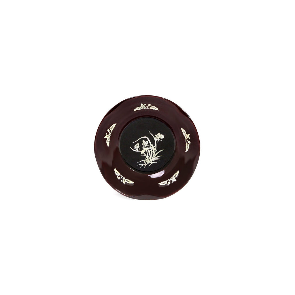 6-Piece Set: Najeonchilgi Arabesque Four Gentlemen Tea Coaster Set Mother of Pearl Coaster Traditional Coaster (Master Artisan Lee Won-geun) – detail view 4 [KS-CUT:P0000IBZ:888b338dce02]
