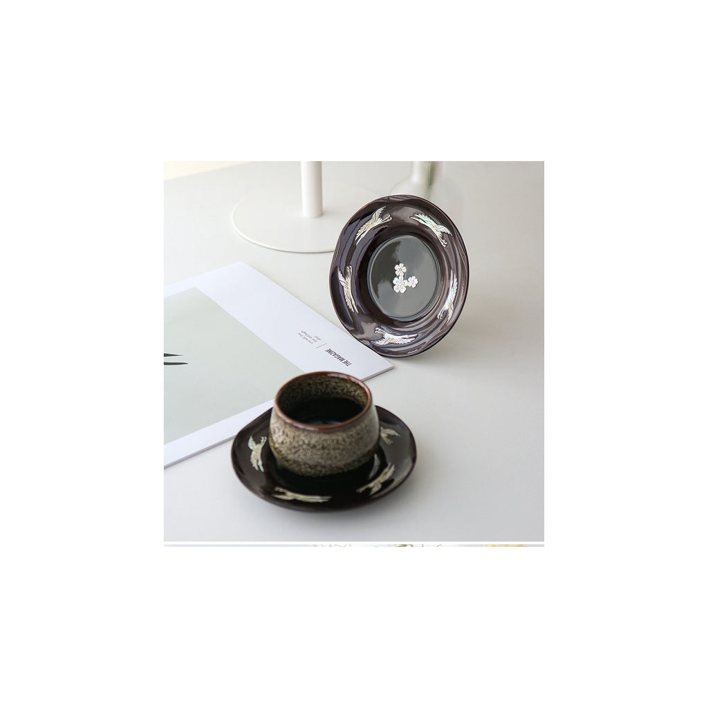 6-Piece Set: Najeonchilgi 5 Crane Tea Coaster Set Mother of Pearl Coaster Traditional Coaster (Master Artisan Lee Won-geun) – detail view 4 [KS-CUT:P0000IBW:90b25e544cfc]