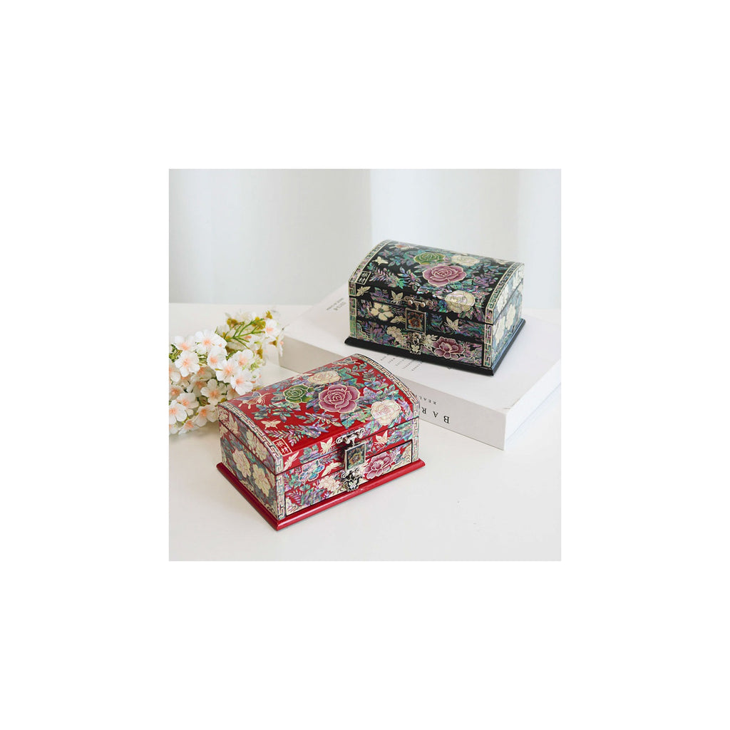 Masterpiece Najeonchilgi Rose 1 Tier Drawer Mother of Pearl Jewelry Box Jewelry Box, 15 cm (Master Artisan Kim Young-man) – detail view 4 [KS-CUT:P0000OQP:ad4e3857ba8b]