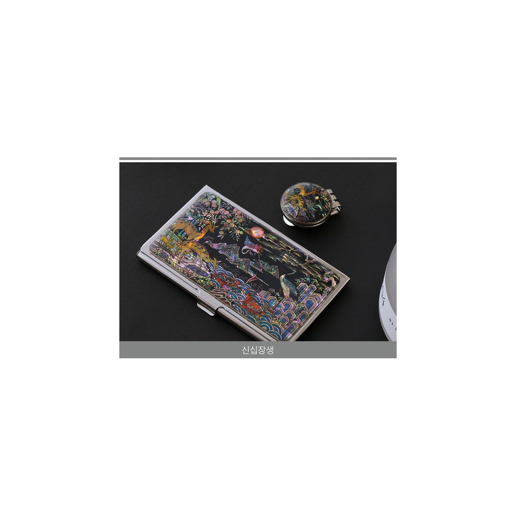 2-Piece Set: Business Card Case Golf Ball Marker K(Traditional) – detail view 4 [KS-CUT:P0000PNF:a586991aa084]