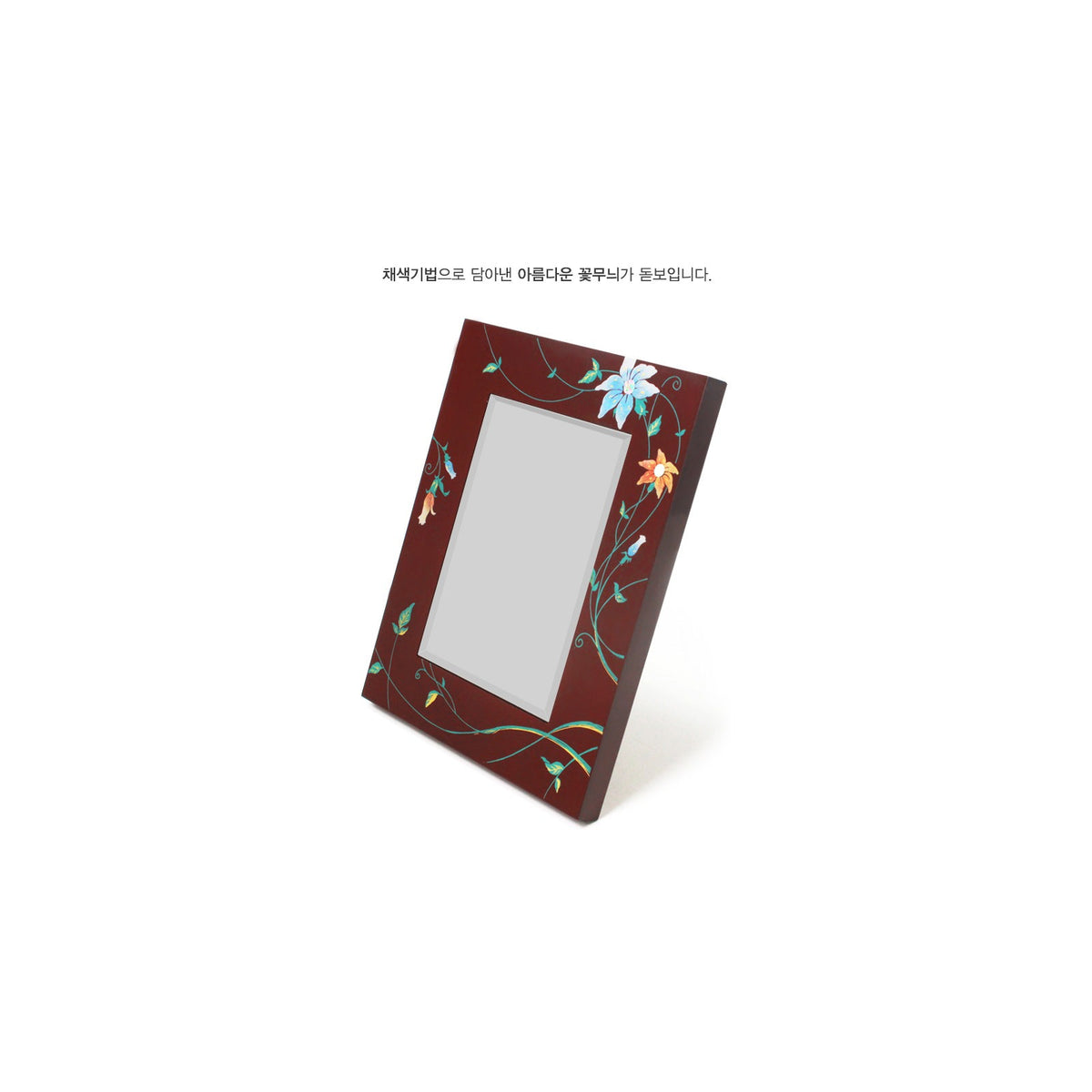 Gold & Silver Thread Desk Dragon Mirror Flower – detail view 4 [KS-CUT:P0000BZP:7e7de5609351]