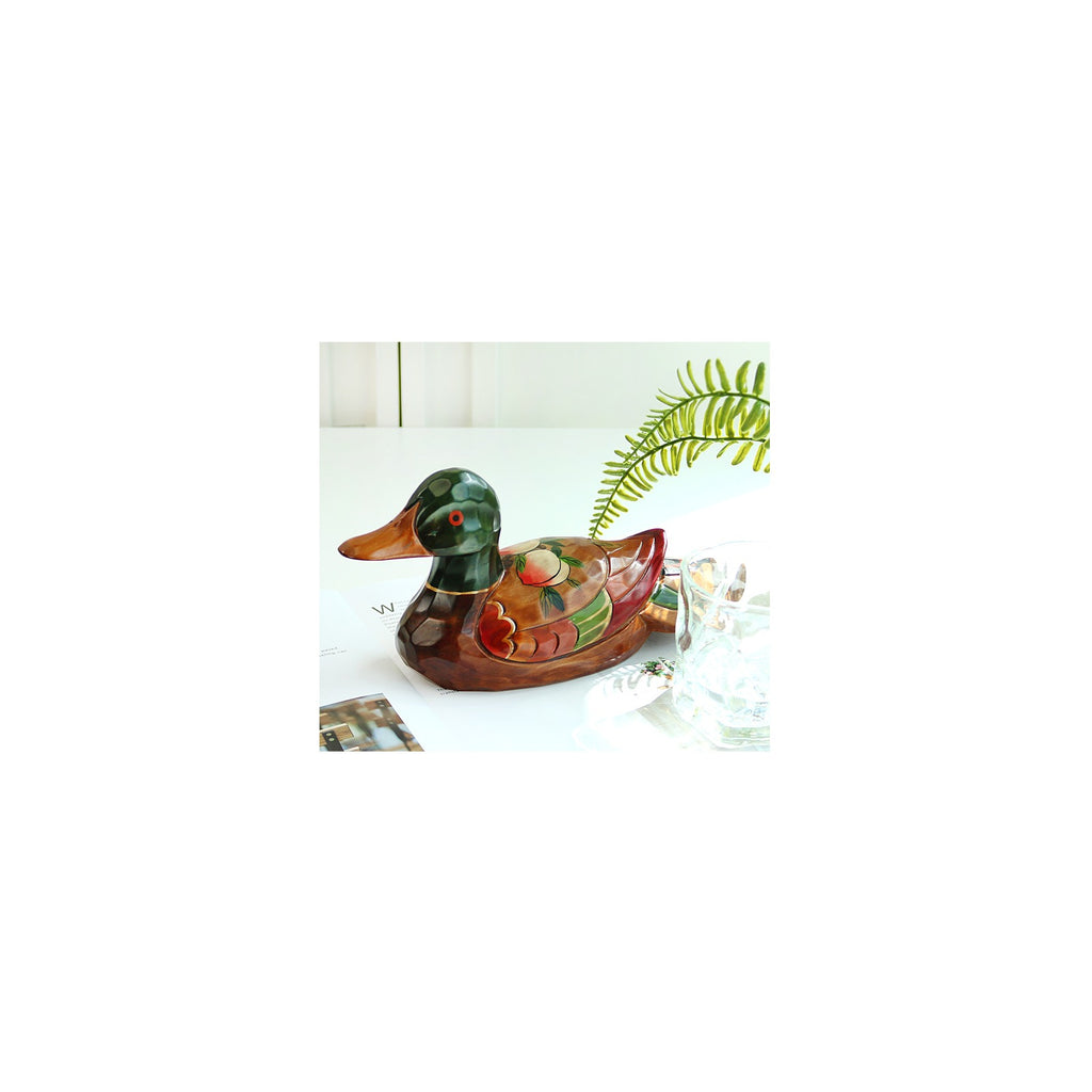 Premium Subok Longevity & Fortune Duck Set (Large) Wood Carved Box Dragon Wedding Newlyweds – detail view 4 [KS-CUT:P0000KKU:ed240f88b50f]