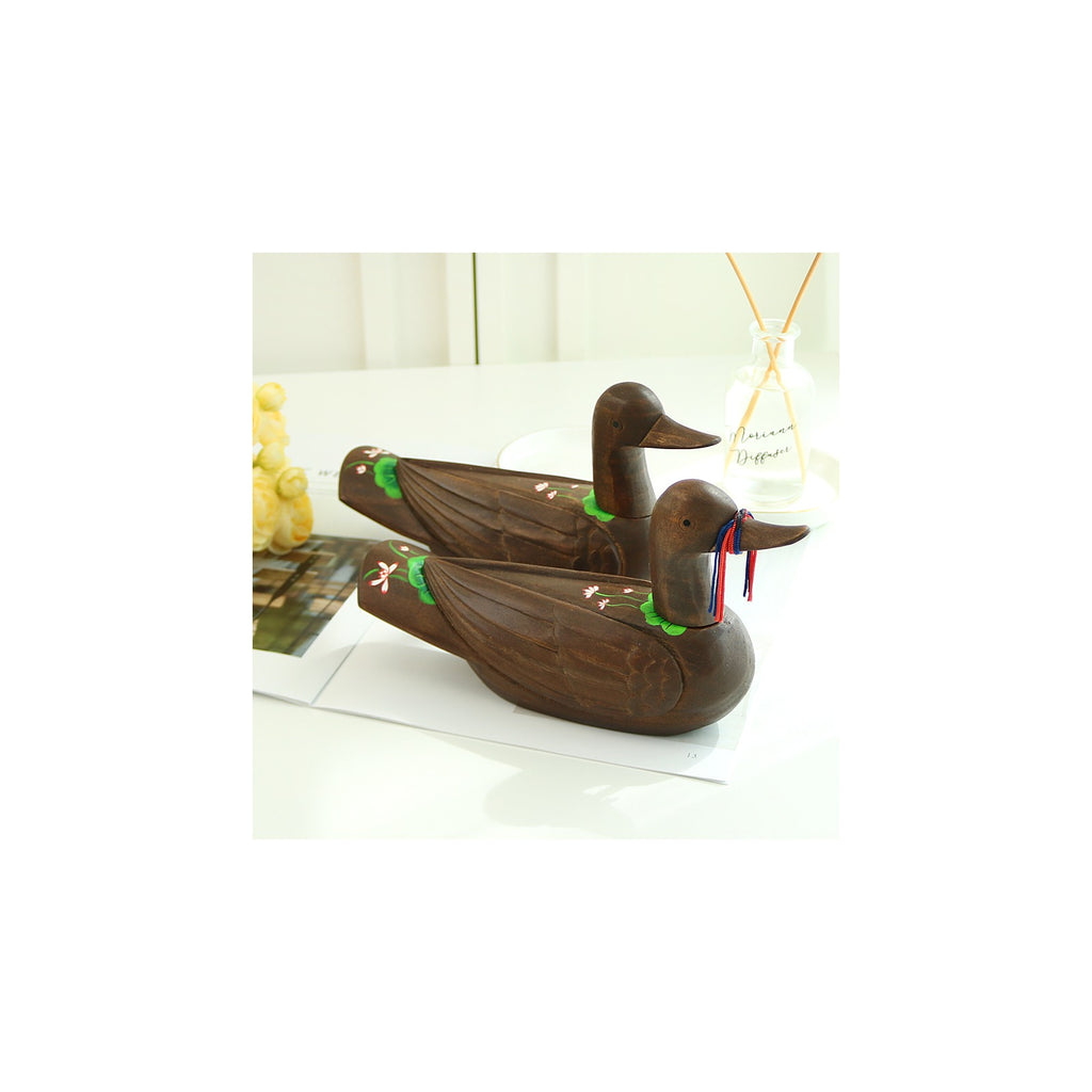 Wild Goose Wood Carved Set (Lotus Medium) Wood Carved Box Wedding Pyebaek Box Wild Goose – detail view 4 [KS-CUT:P0000LAZ:dee62ec8d98d]