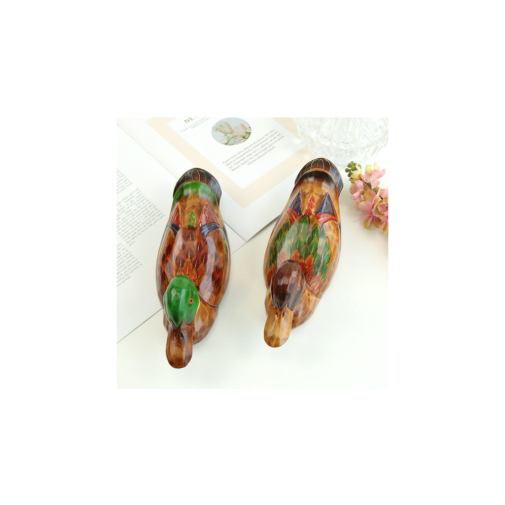 Traditional Wood Carved New Mandarin Duck Set (Large) Wood Carved Wedding Box Dragon Pyebaek – detail view 4 [KS-CUT:P0000LVU:6ae390231655]