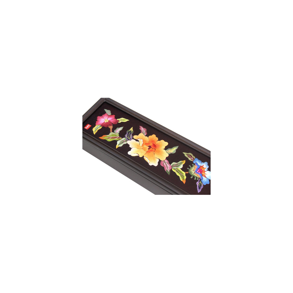 Masterpiece Hand Embroidered Pen Case (Hibiscus) – detail view 4 [KS-CUT:P00000SZ:551c9db1ced8]