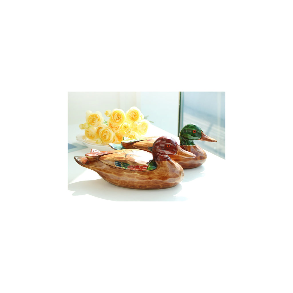 Premium Moon Crane Duck Set (Large) Wood Carved Wedding Pyebaek Box Dragon – detail view 4 [KS-CUT:P0000IWC:f315290beaf9]
