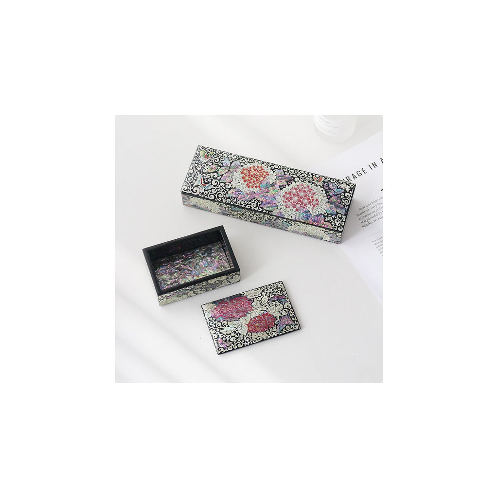 Premium Najeon Hydrangea Business Card Case (Master Artisan Jang Tae-bok) – detail view 4 [KS-CUT:P0000IIL:2bc16bfbf80e]