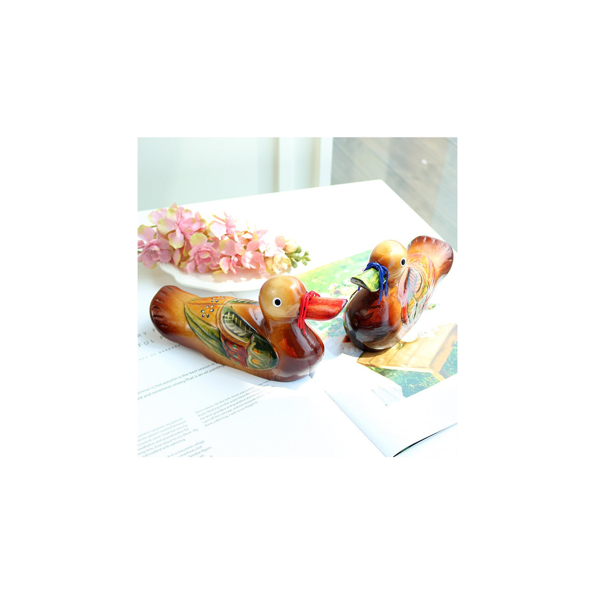 Wood Carved Duck Set 1 Wood Carved Box Dragon Wedding Newlyweds – detail view 4 [KS-CUT:P0000KOM:656efab0dbd4]