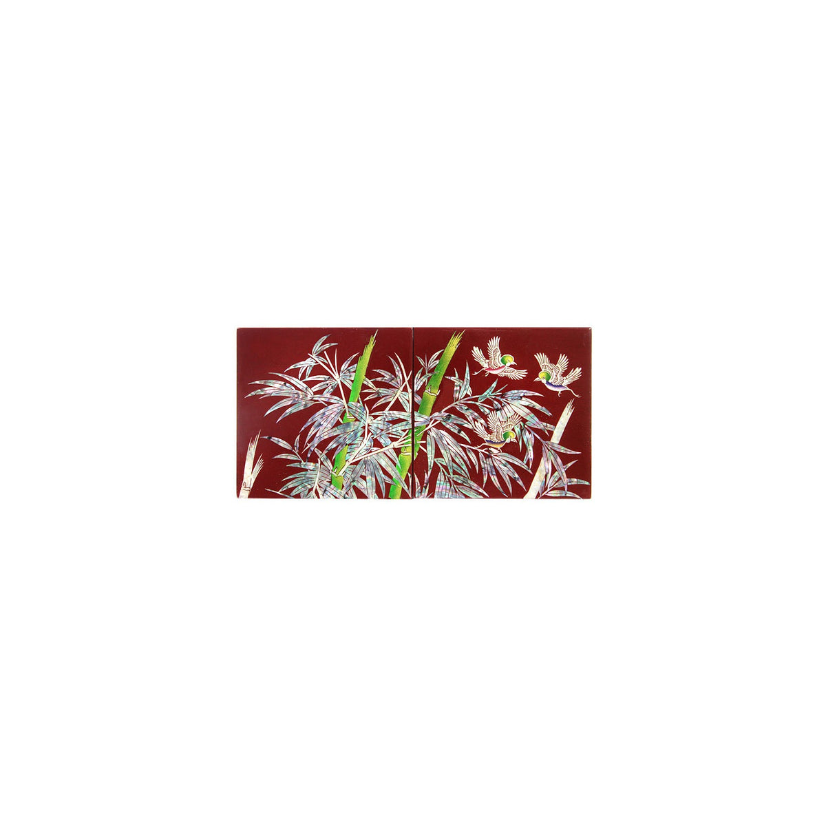 Masterpiece Najeonchilgi Bamboo Red Double Lidded Secret Mother of Pearl Jewelry Box Jewelry Box (Master Artisan Kim Yong-gwan) – detail view 5 [KS-CUT:P0000GTU:034a5d70c298]