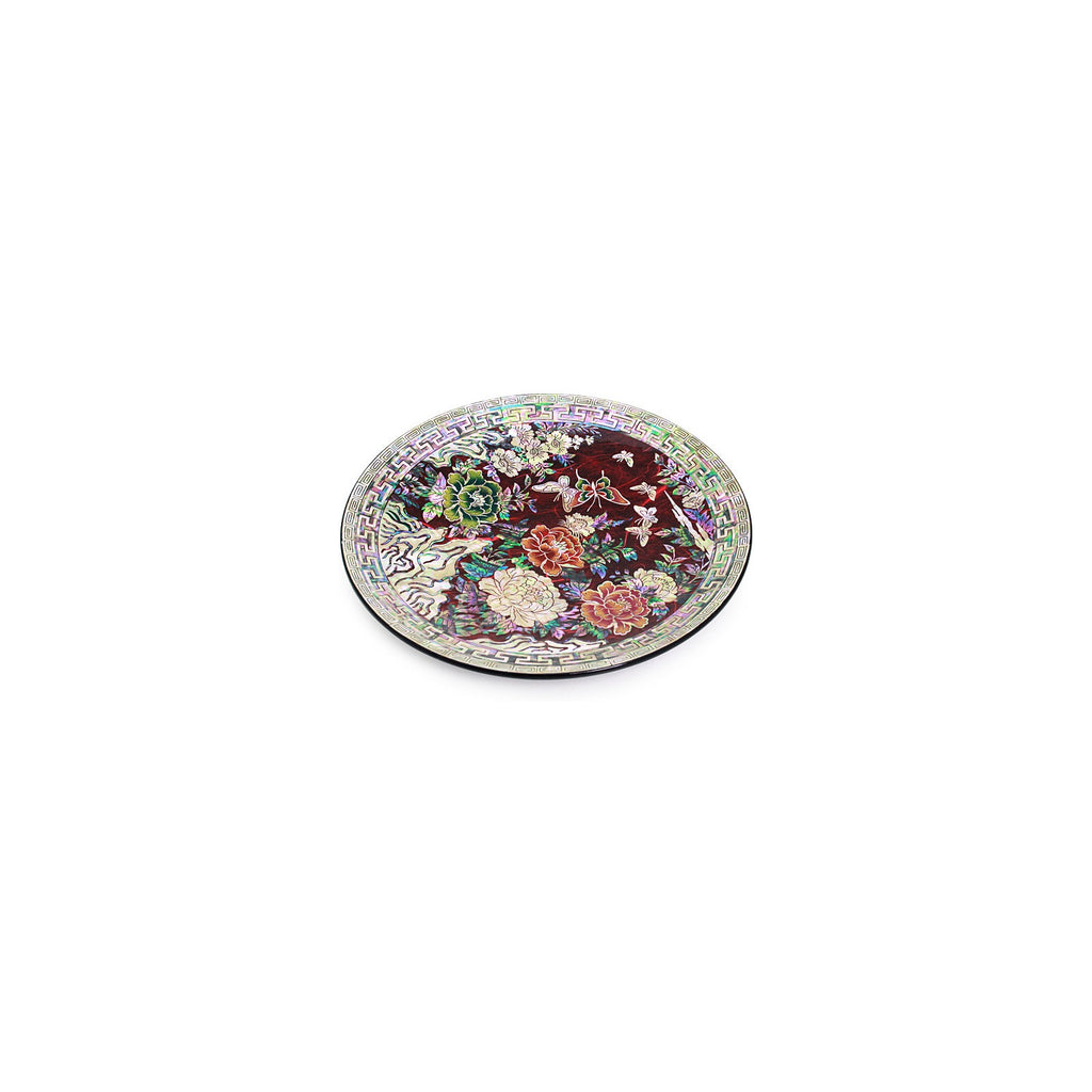 Najeon Peony Flower & Butterfly Hanji Mini Tray (Red) – detail view 5 [KS-CUT:P0000RWG:39c583d5f5f2]