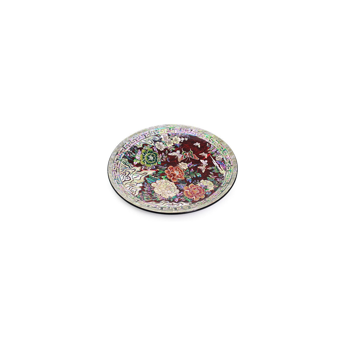 Najeon Peony Flower & Butterfly Hanji Mini Tray (Red) – detail view 5 [KS-CUT:P0000RWG:39c583d5f5f2]