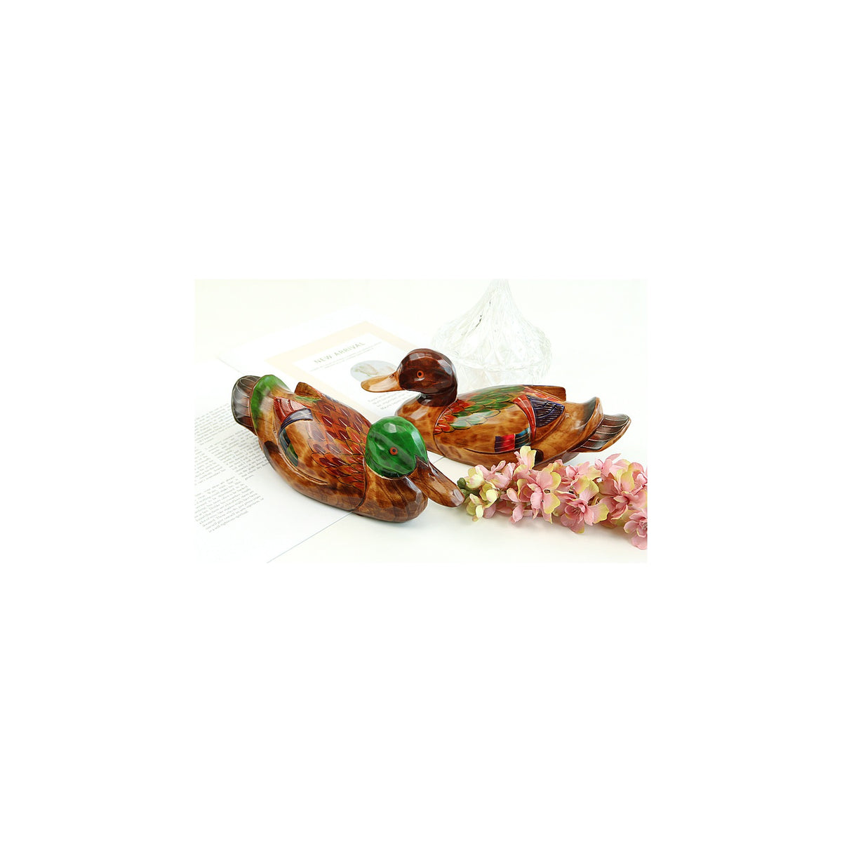 Traditional Wood Carved New Mandarin Duck Set (Large) Wood Carved Wedding Box Dragon Pyebaek – detail view 5 [KS-CUT:P0000LVU:e56b7aabcd0f]
