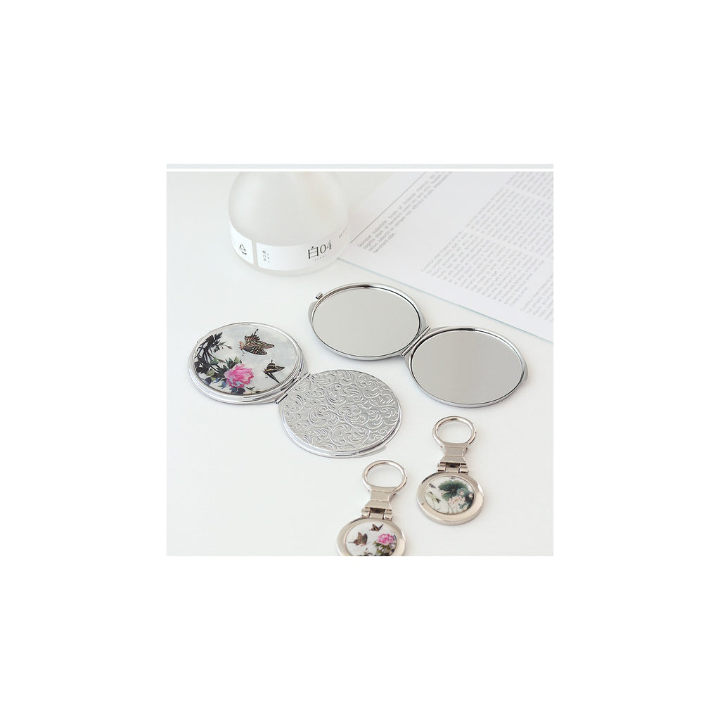 2-Piece Set: Najeon Hand Mirror Keyring Set (Damhwa Butterfly) – detail view 5 [KS-CUT:P0000PWS:1e6950fbdcf8]