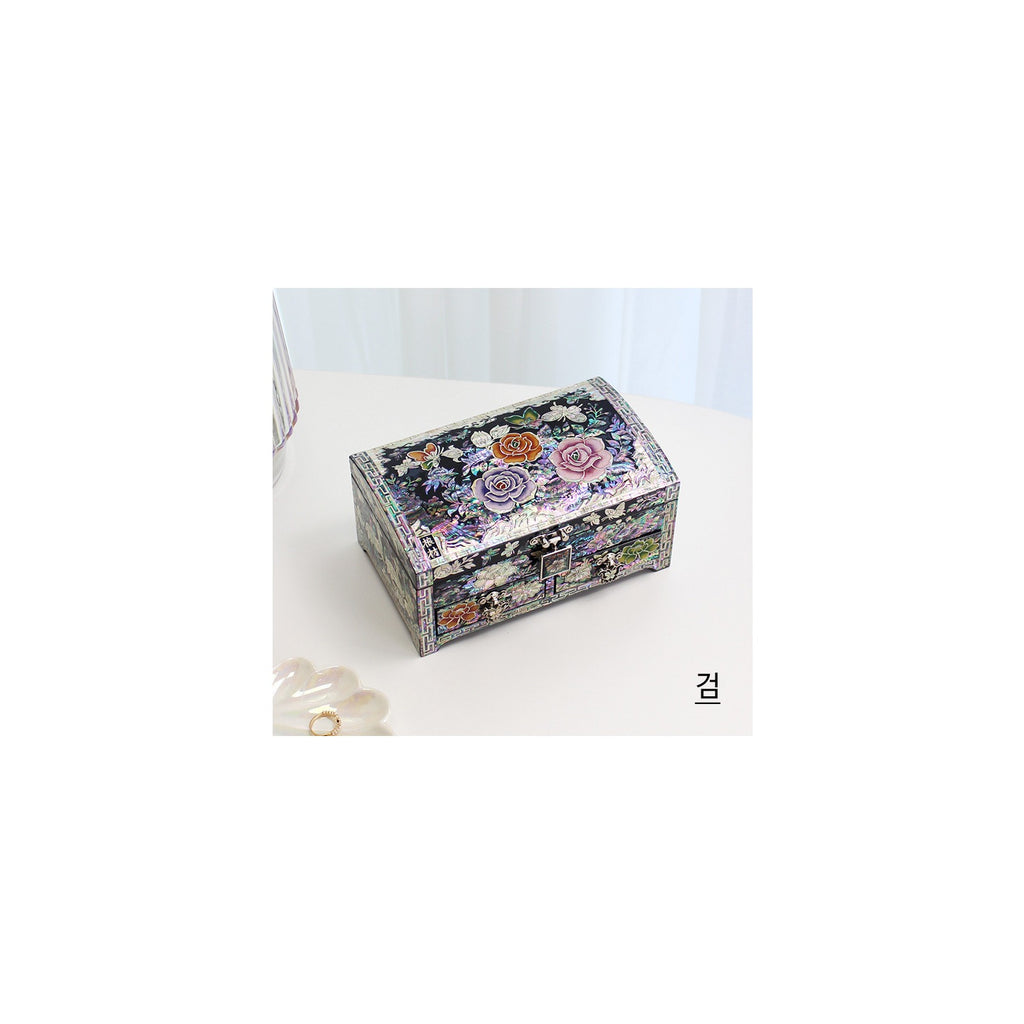 Masterpiece Najeonchilgi Rose 1 Tier Drawer Mother of Pearl Jewelry Box Jewelry Box, 18 cm (Master Artisan Kim Young-man) – detail view 5 [KS-CUT:P0000PEF:ad8a9a684723]