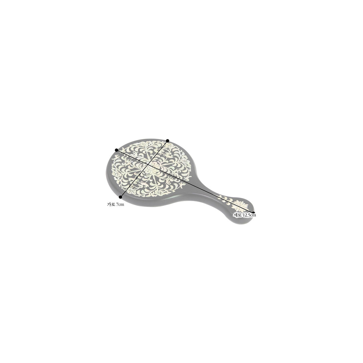 Premium Najeon Round Handle Mirror (Arabesque) – detail view 5 [KS-CUT:P0000EVG:d48786dd661d]