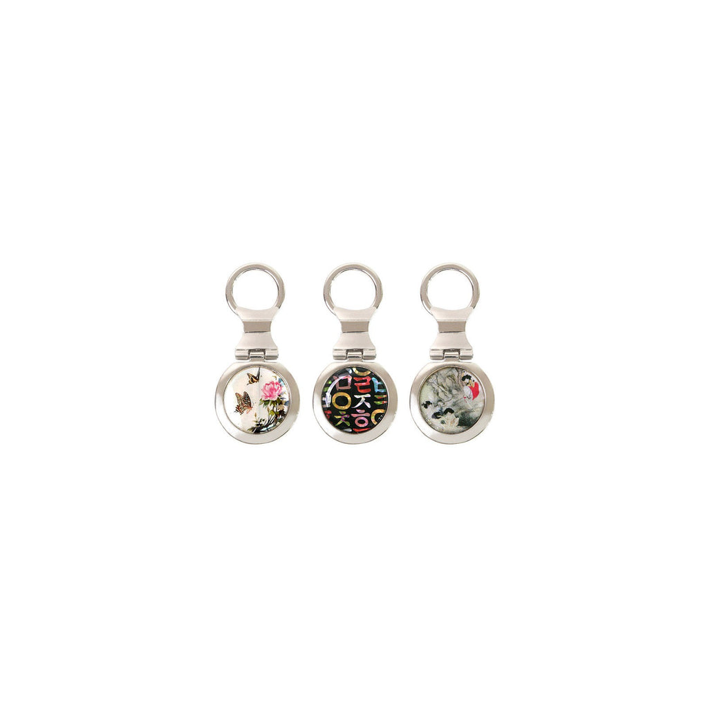 2-Piece Set: Mother of Pearl Hand Mirror M Keyring (5 Deluxe) – detail view 5 [KS-CUT:P0000JIQ:e2731fe81ae3]