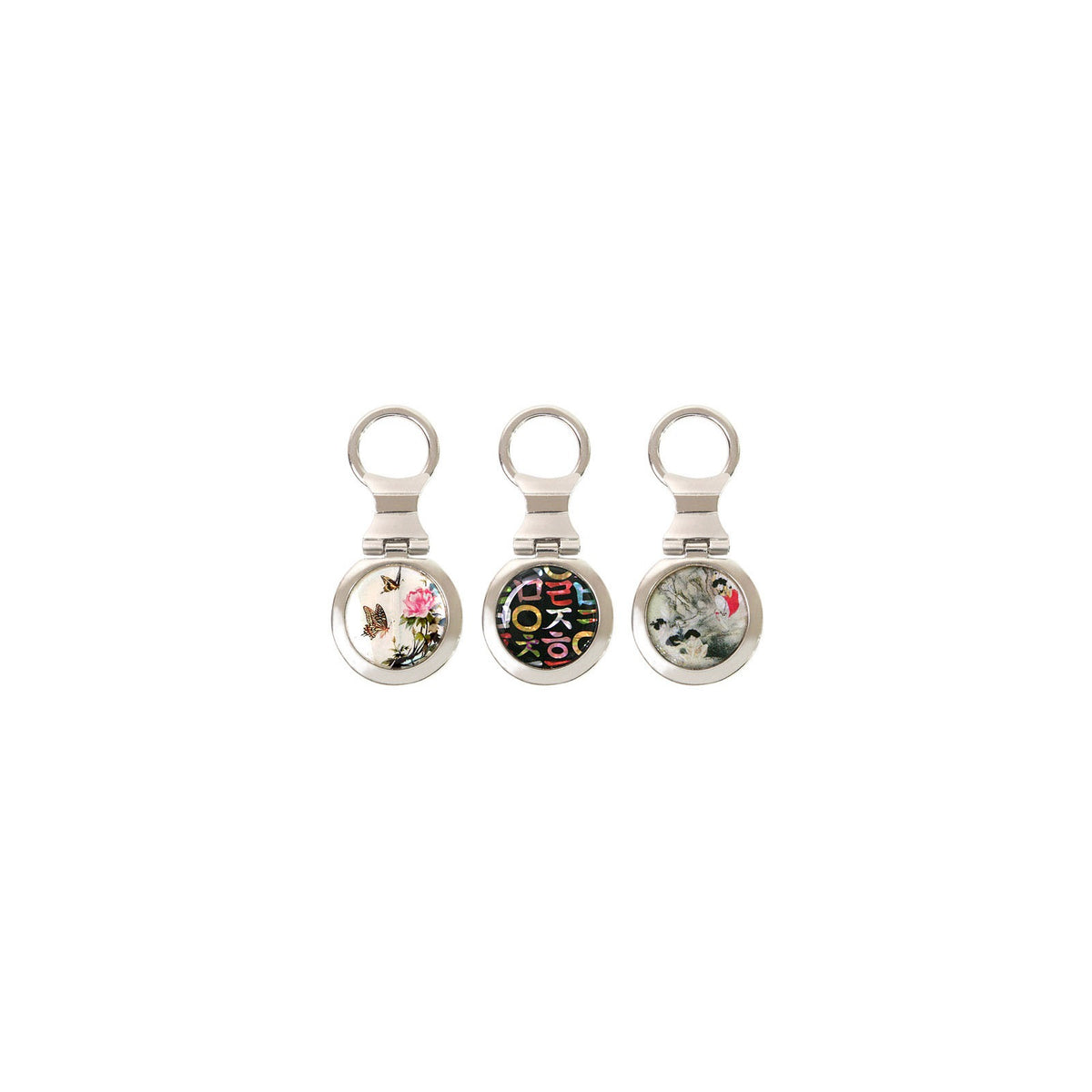 2-Piece Set: Mother of Pearl Hand Mirror M Keyring (5 Deluxe) – detail view 5 [KS-CUT:P0000JIQ:e2731fe81ae3]