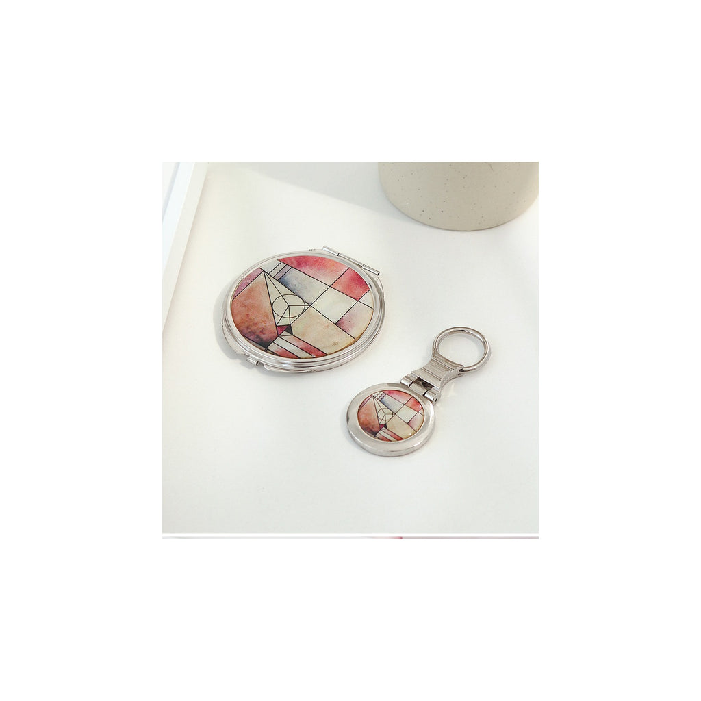 2-Piece Set: Najeon Hand Mirror Keyring Set (Jogakbo Patchwork) – detail view 5 [KS-CUT:P0000CZJ:b523c7ab59cd]