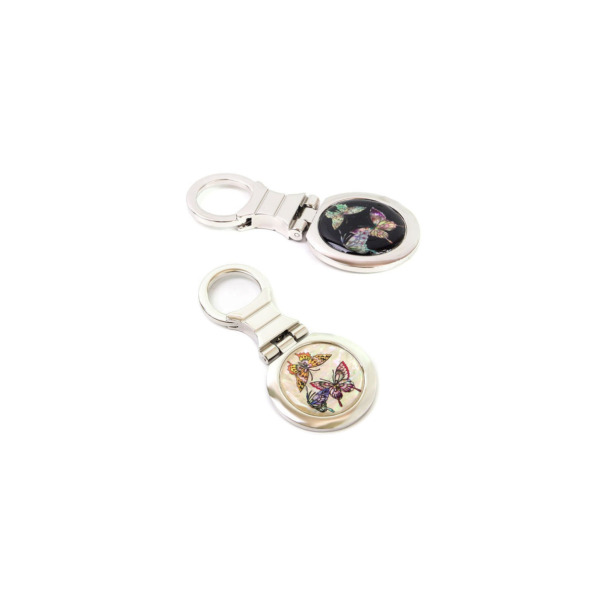 Metal Najeon Keyring (Round Butterfly) – detail view 5 [KS-CUT:P0000KOK:fd16a1ee6910]