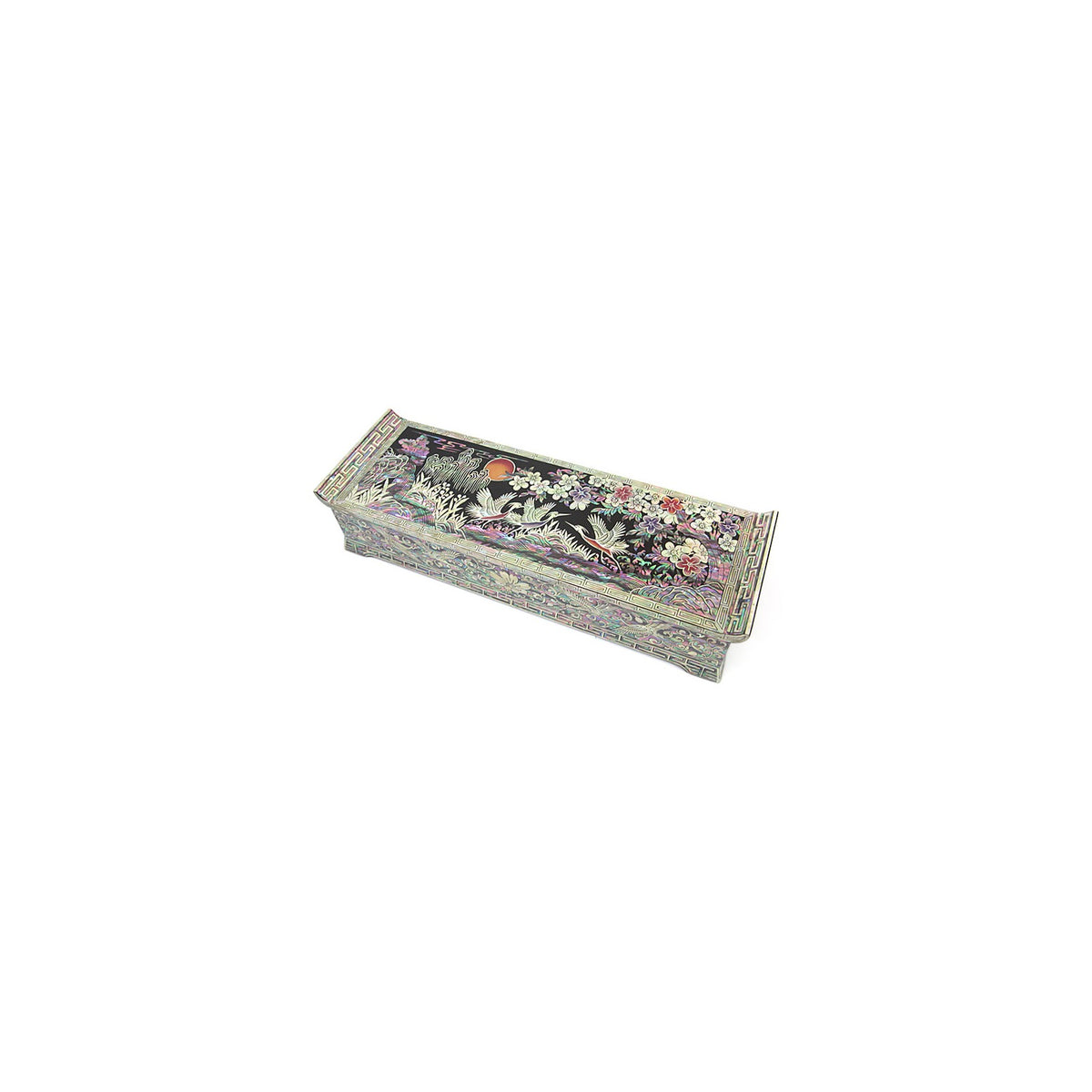 2-Piece Set: Premium Najeon Plum Blossom Seonbi Scholar Scholar's Pen Case Box – detail view 5 [KS-CUT:P0000DOK:6ad2f3d33b18]