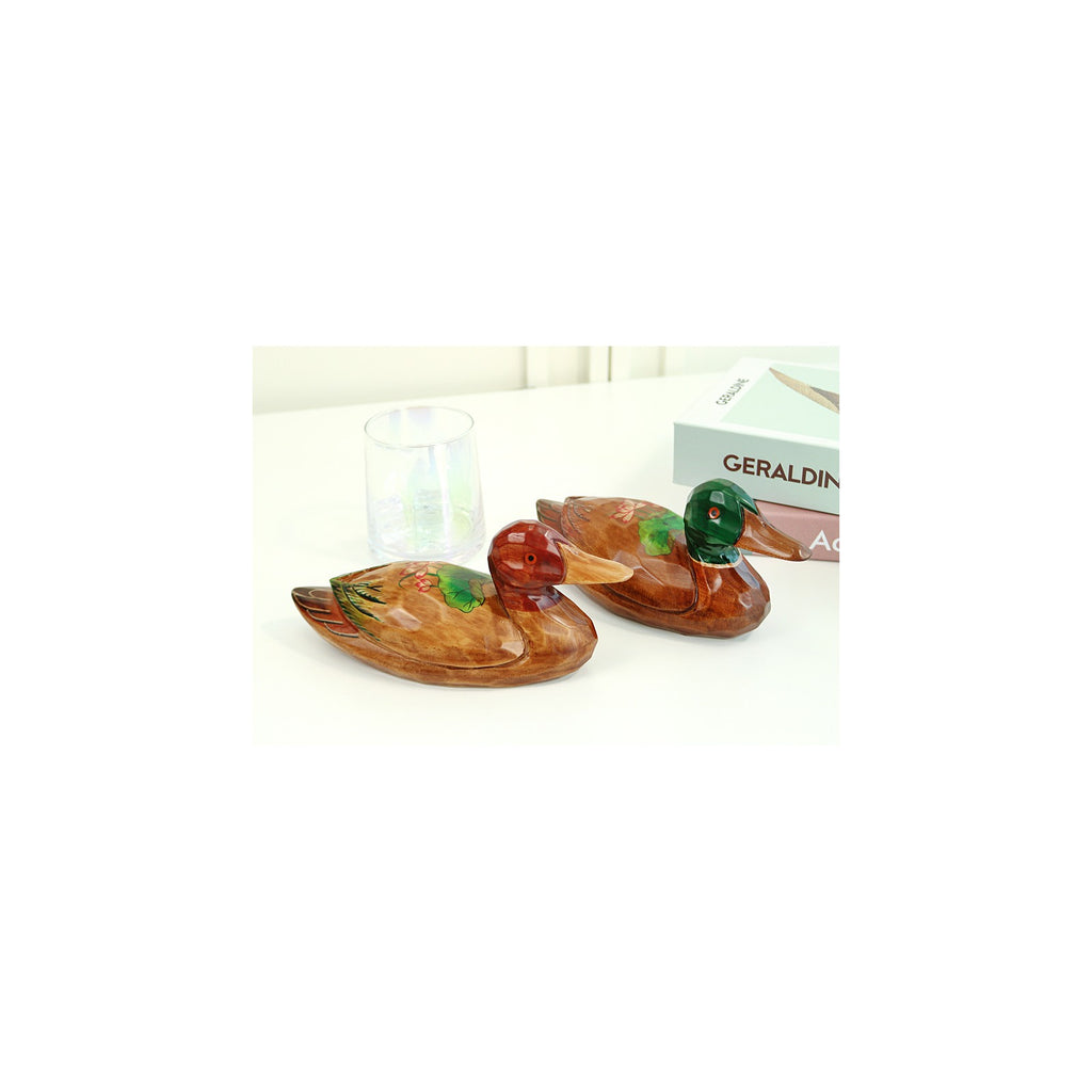 Premium Lotus Duck Set (Medium) Wood Carved Wedding Pyebaek Box Dragon – detail view 5 [KS-CUT:P0000IOZ:aa7c29f374e2]