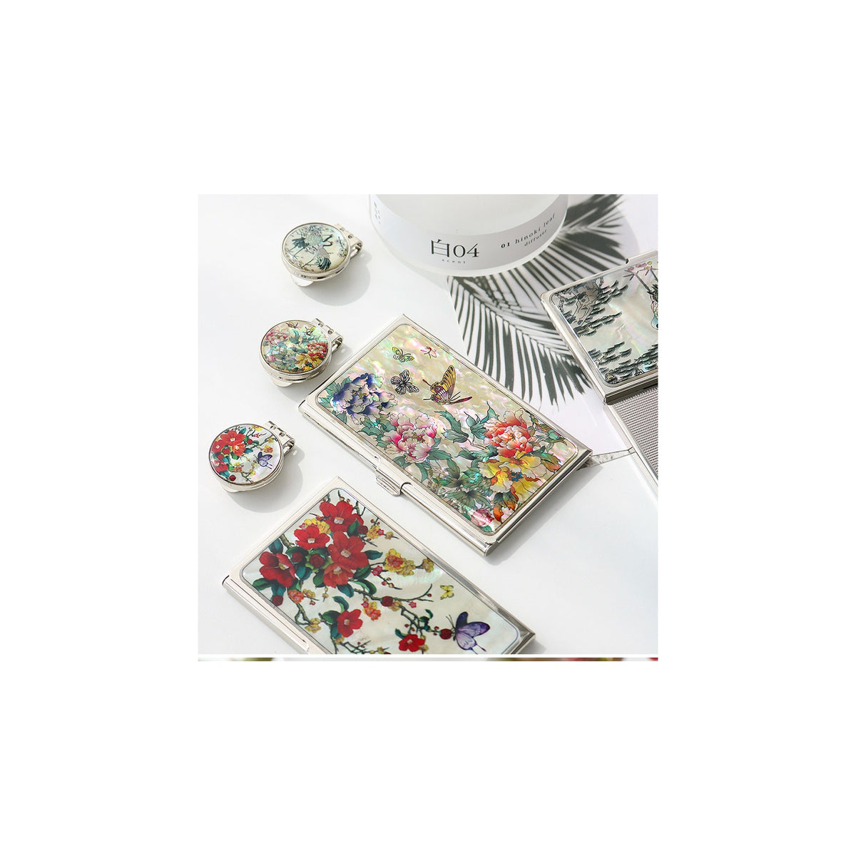 2-Piece Set: Business Card Case Golf Ball Marker K(Flower) – detail view 5 [KS-CUT:P0000PNH:57d0ff65be54]