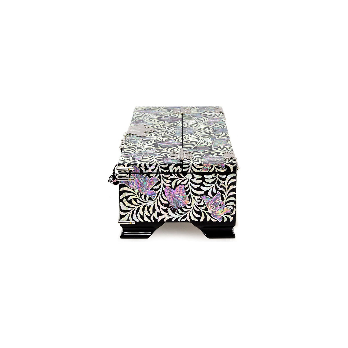 Masterpiece Najeon Peony Arabesque Money Chest Saju Wedding Box (Master Artisan Jang Tae-bok) – detail view 5 [KS-CUT:P0000MOD:b5fdbe3a836b]