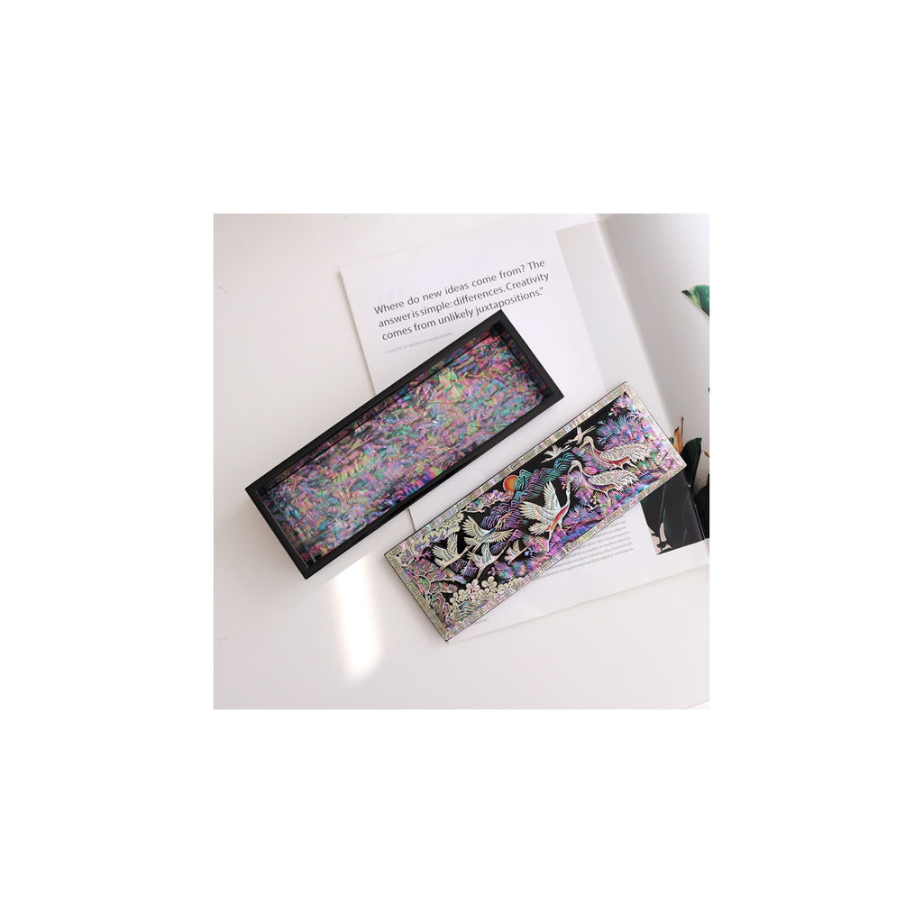Najeon Pen Case New Pine & Crane Black, 22 cm – detail view 5 [KS-CUT:P0000KWQ:86ac2be14187]