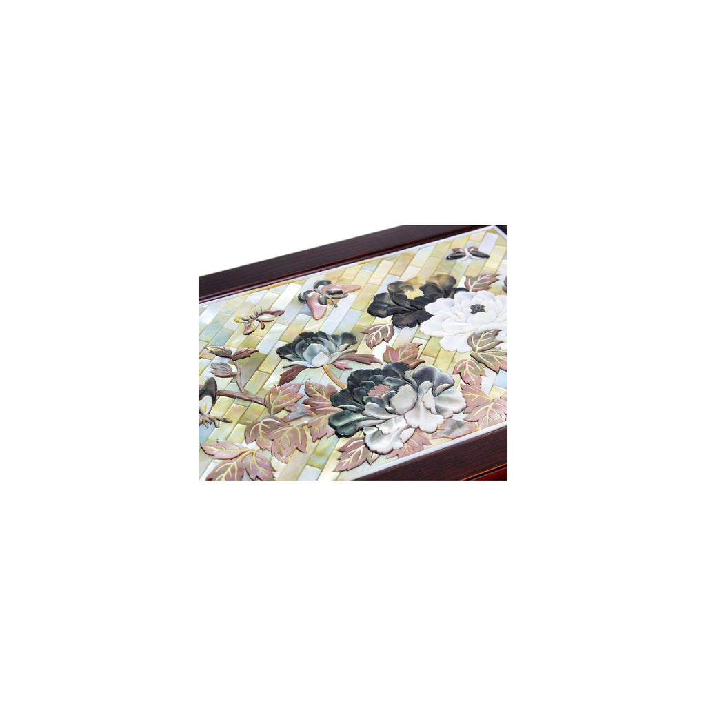 Masterpiece Najeonchilgi Whole Shell Carved Ottchil Lacquer Peony Mother of Pearl Jewelry Box Jewelry Box, 32 cm (by Kim Sang-yun) – detail view 5 [KS-CUT:P0000QRV:67d03a00cf3e]