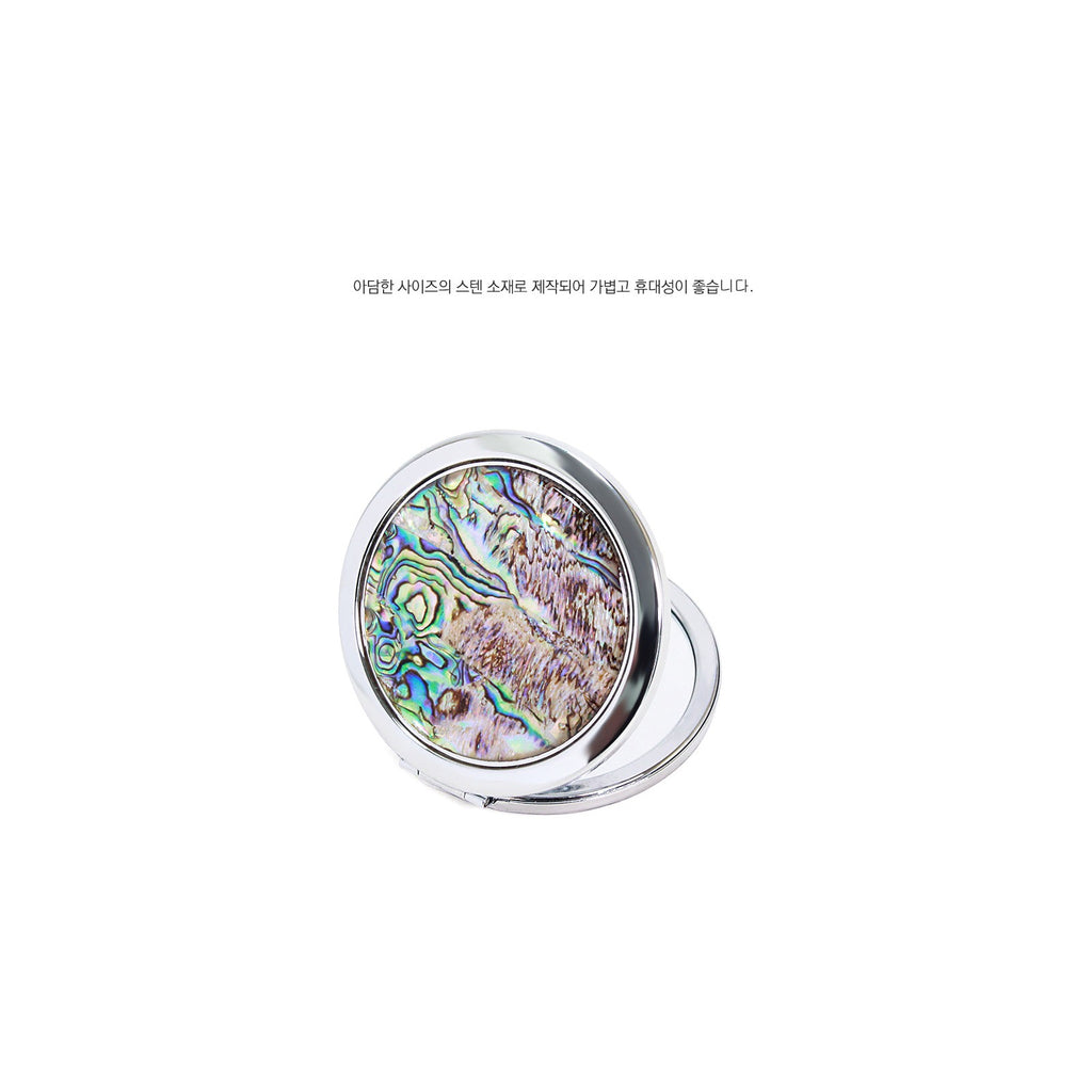 2-Piece Set: Najeon Marbled Pattern Business Card Case Najeon Marbled Pattern One Touch Hand Mirror M – detail view 5 [KS-CUT:P0000RMV:77b5cb4d00f7]