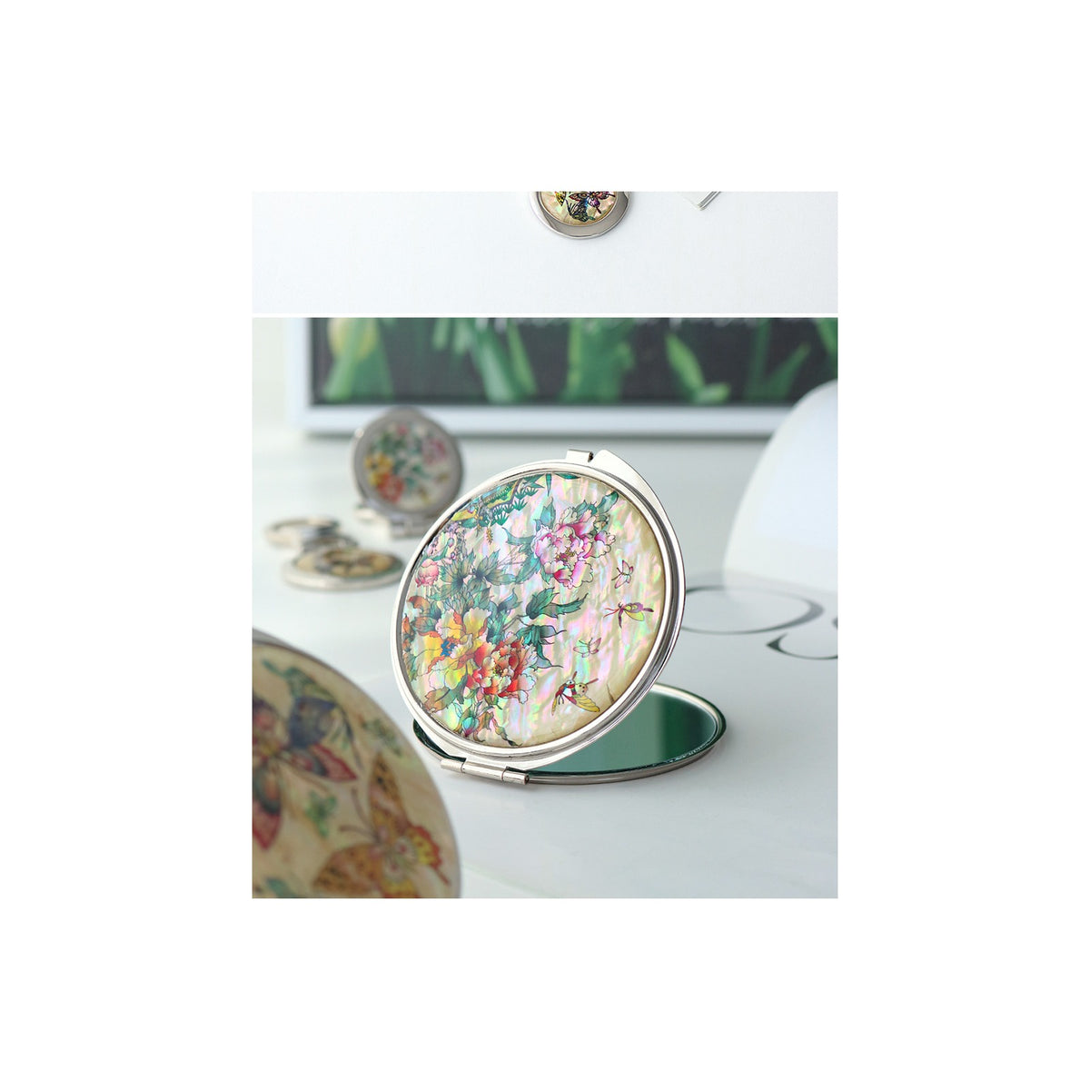 2-Piece Set: Najeon Hand Mirror Keyring Set B – detail view 5 [KS-CUT:P0000HLO:44b8b51fd0b5]