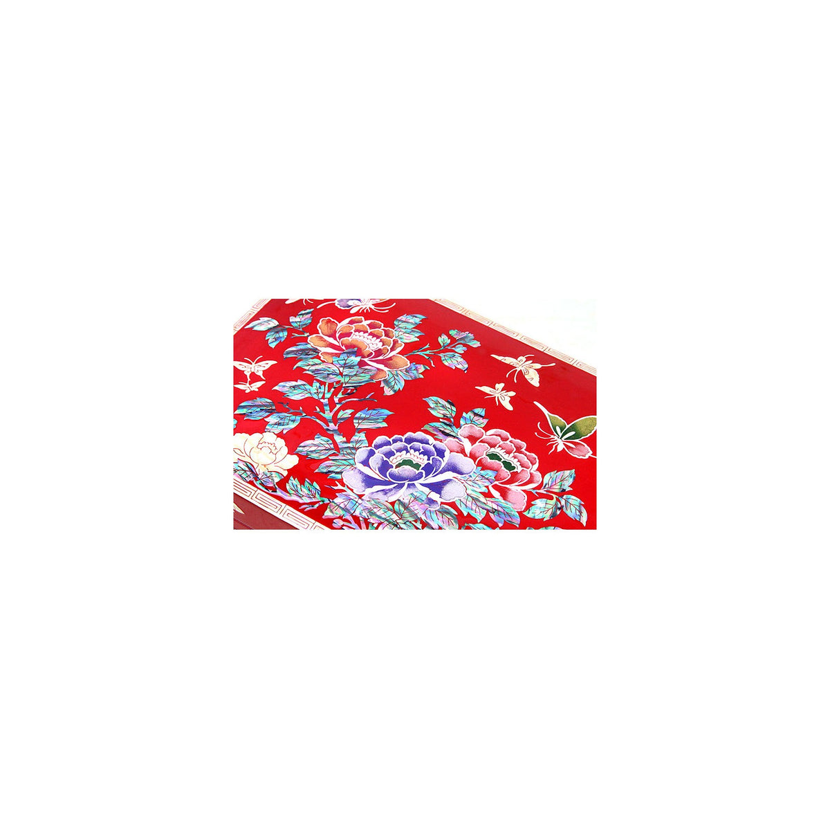 Premium Najeonchilgi 2 Tier Birds & Flowers Peony Red Mother of Pearl Jewelry Box Jewelry Box Yedan Wedding Gift Box, 24 cm – detail view 5 [KS-CUT:P0000LZN:f6a15d27d0ad]