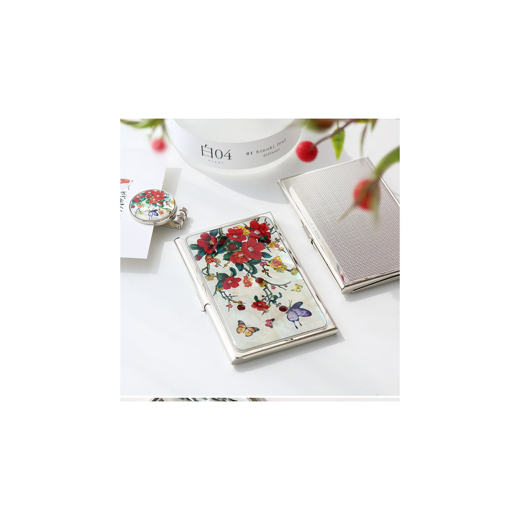 2-Piece Set: Business Card Case Golf Ball Marker K(Flower) – detail view 6 [KS-CUT:P0000PNH:d012537d1a7f]