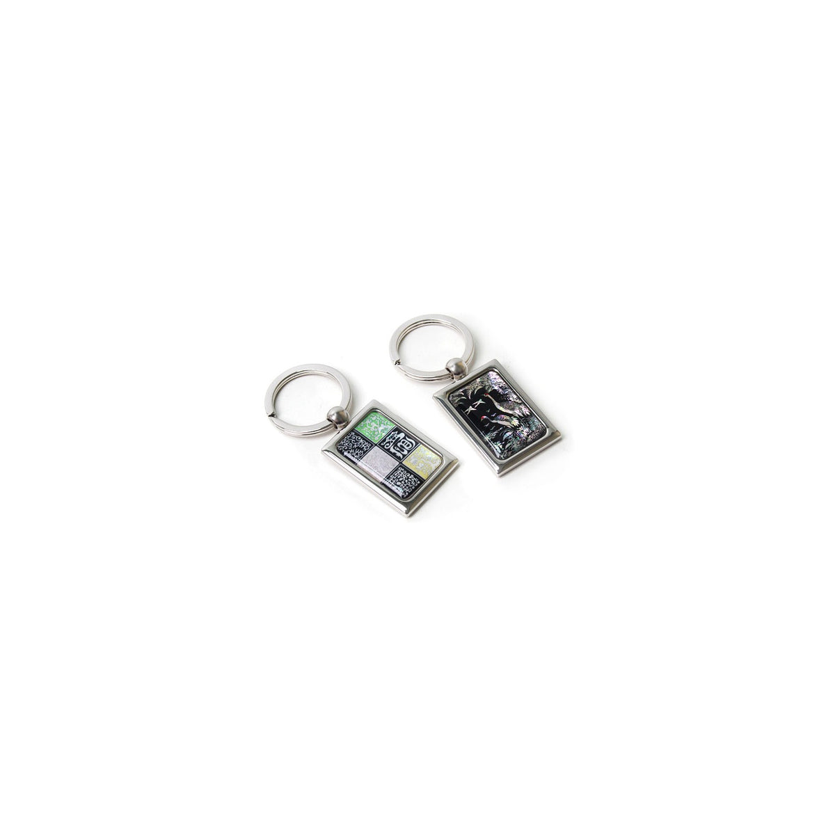 Najeon Square Keyring (Flower Jogakbo Patchwork Pine & Crane Four Gentlemen Hangul) – detail view 6 [KS-CUT:P0000GWE:f0acd2c94780]