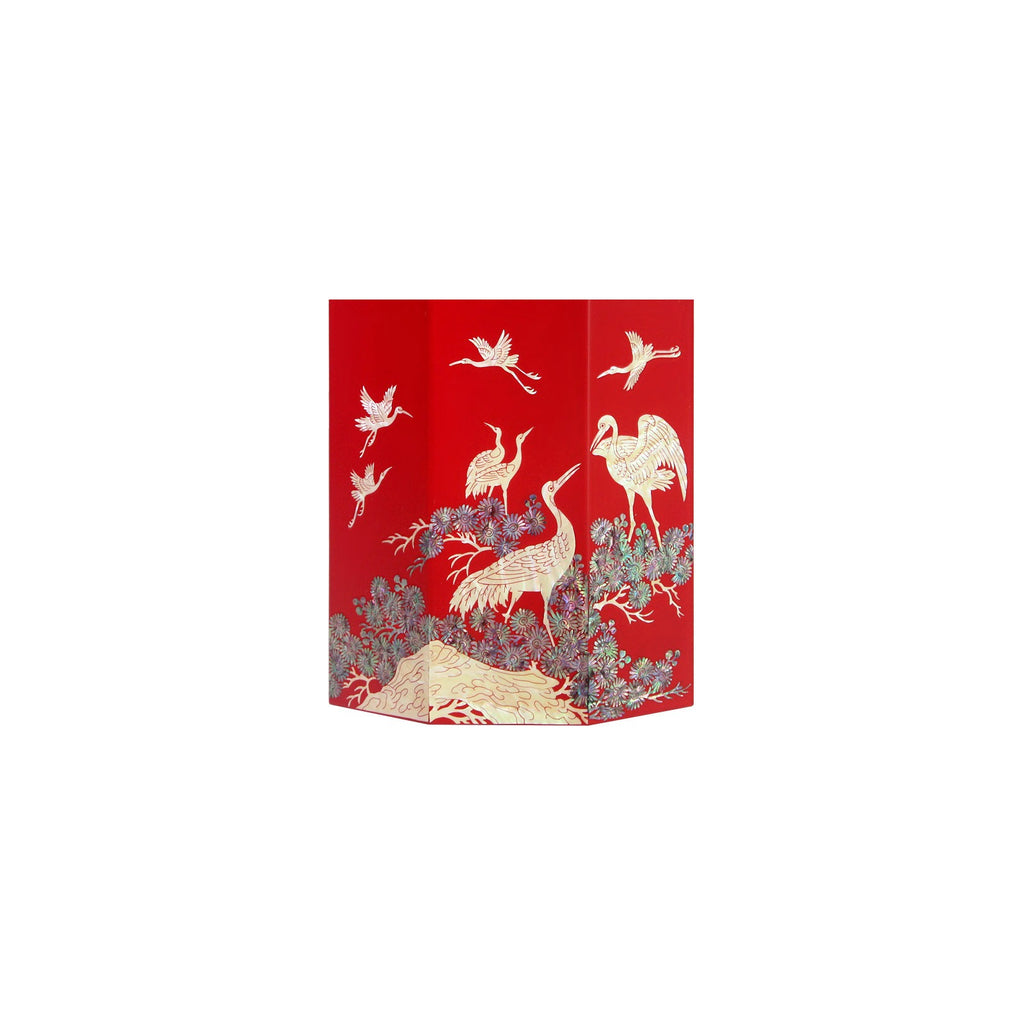 Premium Pine & Crane Najeon Wall Clock (Najeonchilgi) – detail view 6 [KS-CUT:P0000KLB:b60f7f5cf339]