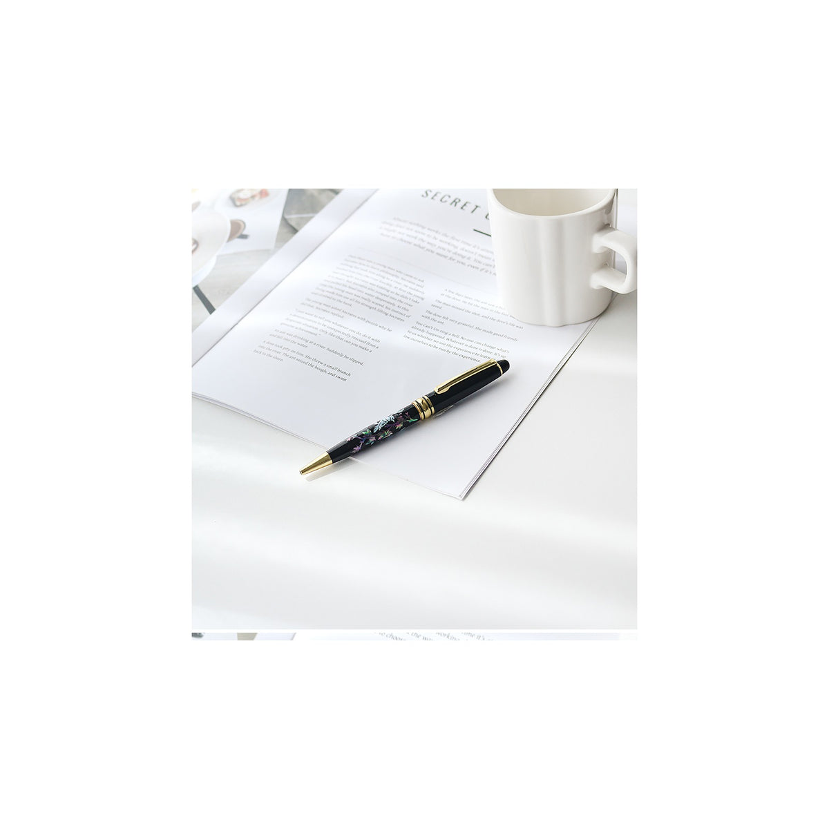 Premium Mother of Pearl Pen (2) – detail view 6 [KS-CUT:P0000JFB:c0463a589d30]