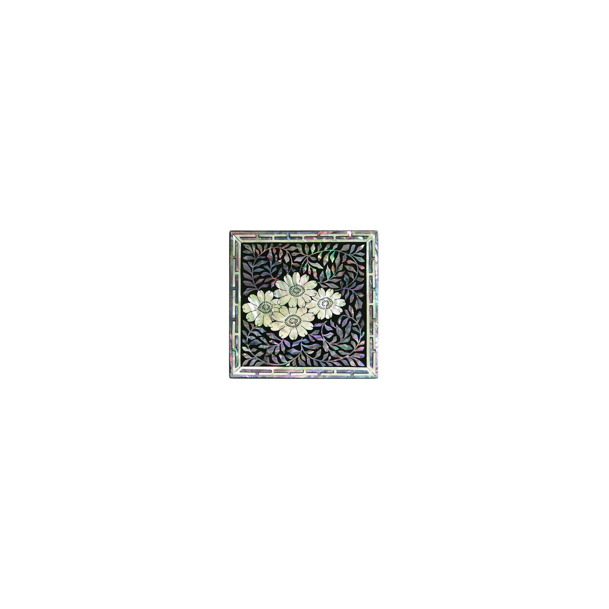 Najeonchilgi Painted Double Lidded Mother of Pearl Jewelry Box Jewelry Box Earrings Box – detail view 6 [KS-CUT:P0000BLI:273d652c8379]