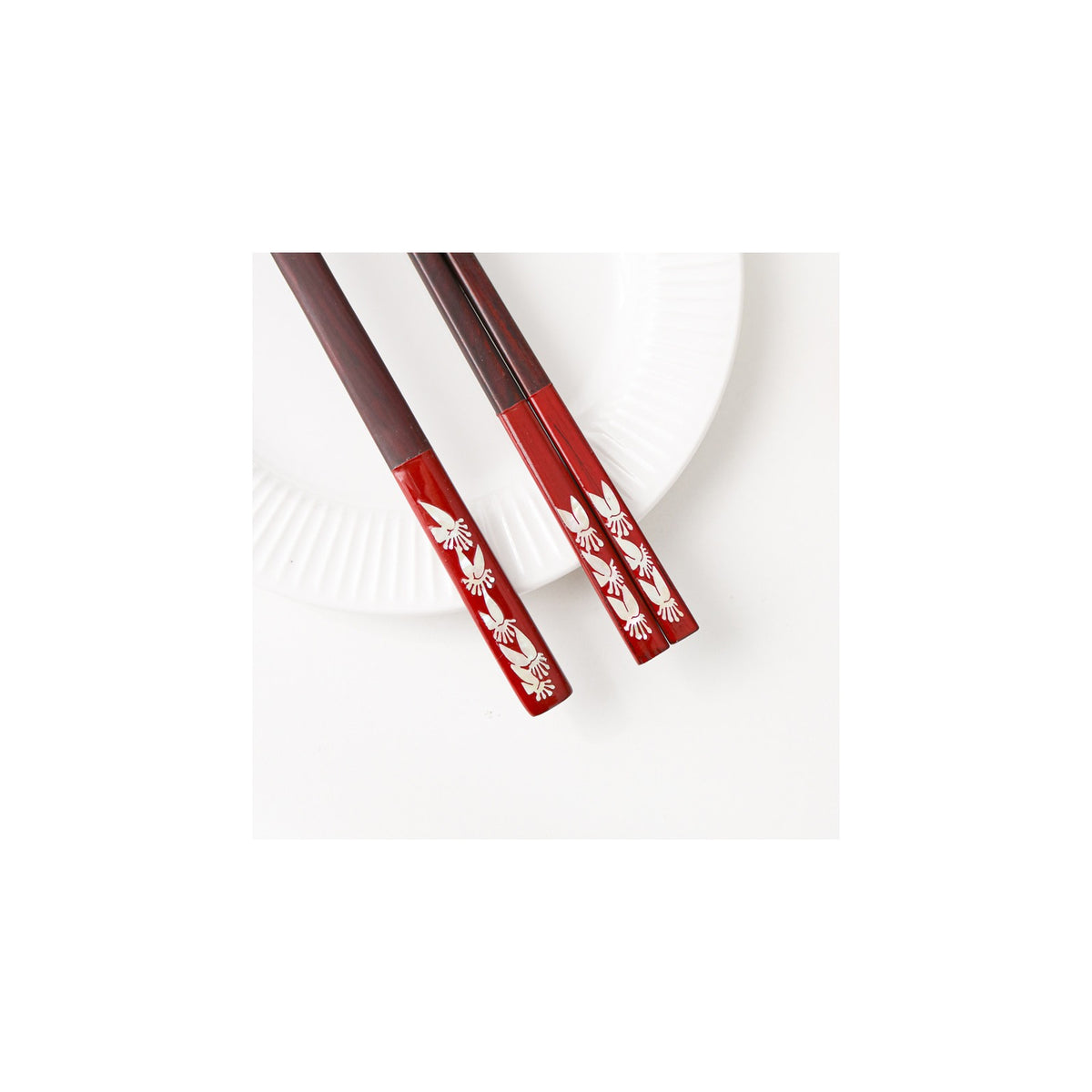 Masterpiece Najeon Ottchil Lacquer Rose Spoon & Chopsticks Set (Butterfly) (Master Artisan Jang Tae-bok) – detail view 6 [KS-CUT:P0000MTD:de37878eb3f8]