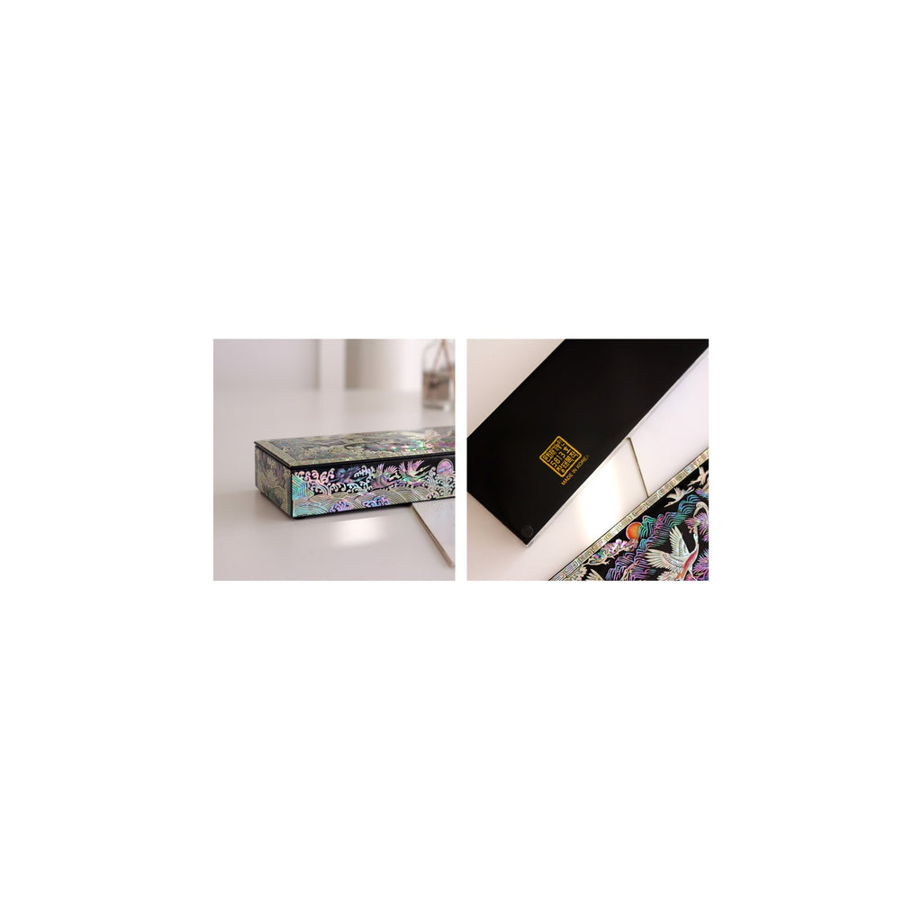 Najeon Pen Case New Pine & Crane Black, 22 cm – detail view 6 [KS-CUT:P0000KWQ:f3985010c5d9]