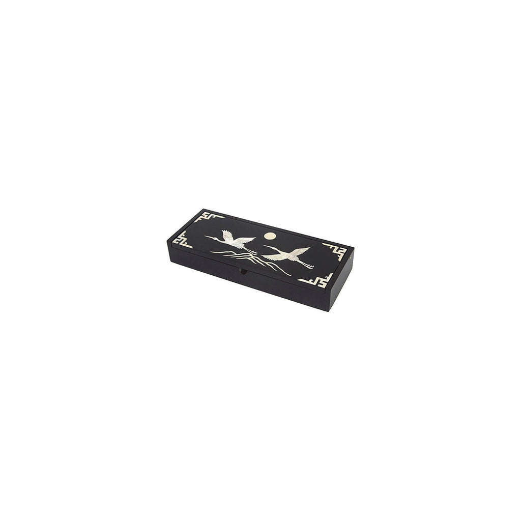 2-Piece Set: Najeon Auto Open Pen Case Business Card Case (Crane Mother of Pearl) – detail view 6 [KS-CUT:P0000KSU:286e2cbc607c]