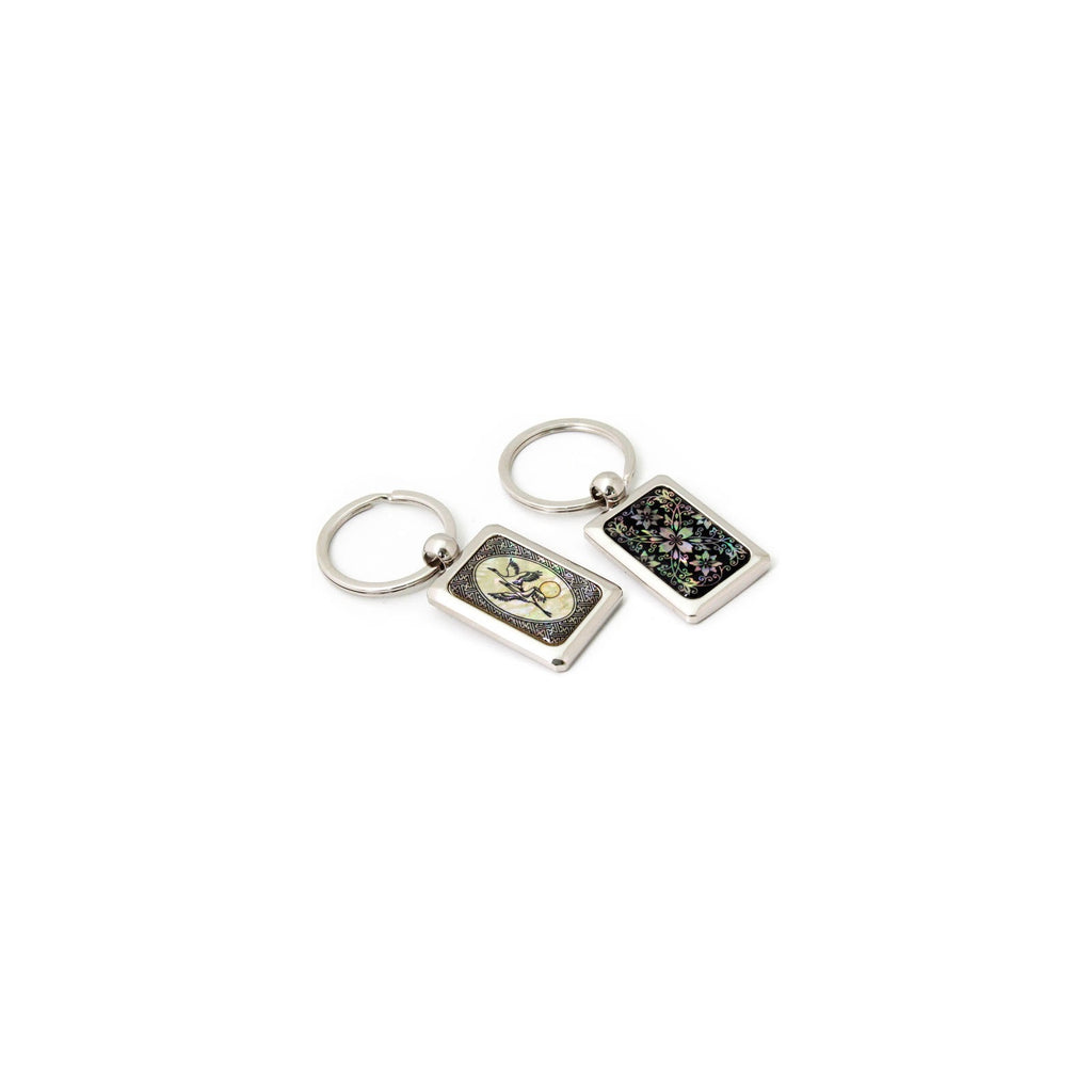 Najeon Square Keyring (Arabesque Moon Crane Arabesque Dragon) – detail view 6 [KS-CUT:P0000GWF:1a718cfcdd48]