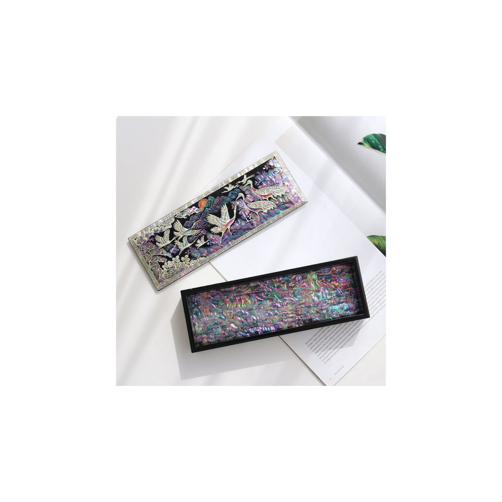 Najeon Pen Case New Pine & Crane Black, 22 cm – detail view 7 [KS-CUT:P0000KWQ:02b0fa7c08e8]