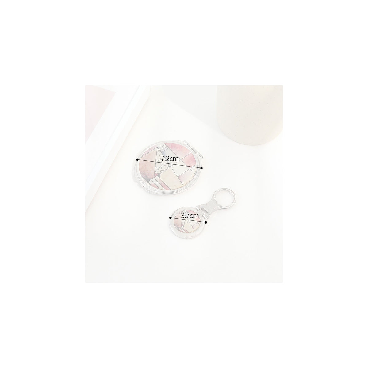 2-Piece Set: Najeon Hand Mirror Keyring Set (Jogakbo Patchwork) – detail view 7 [KS-CUT:P0000CZJ:76bb5c0c5c6e]