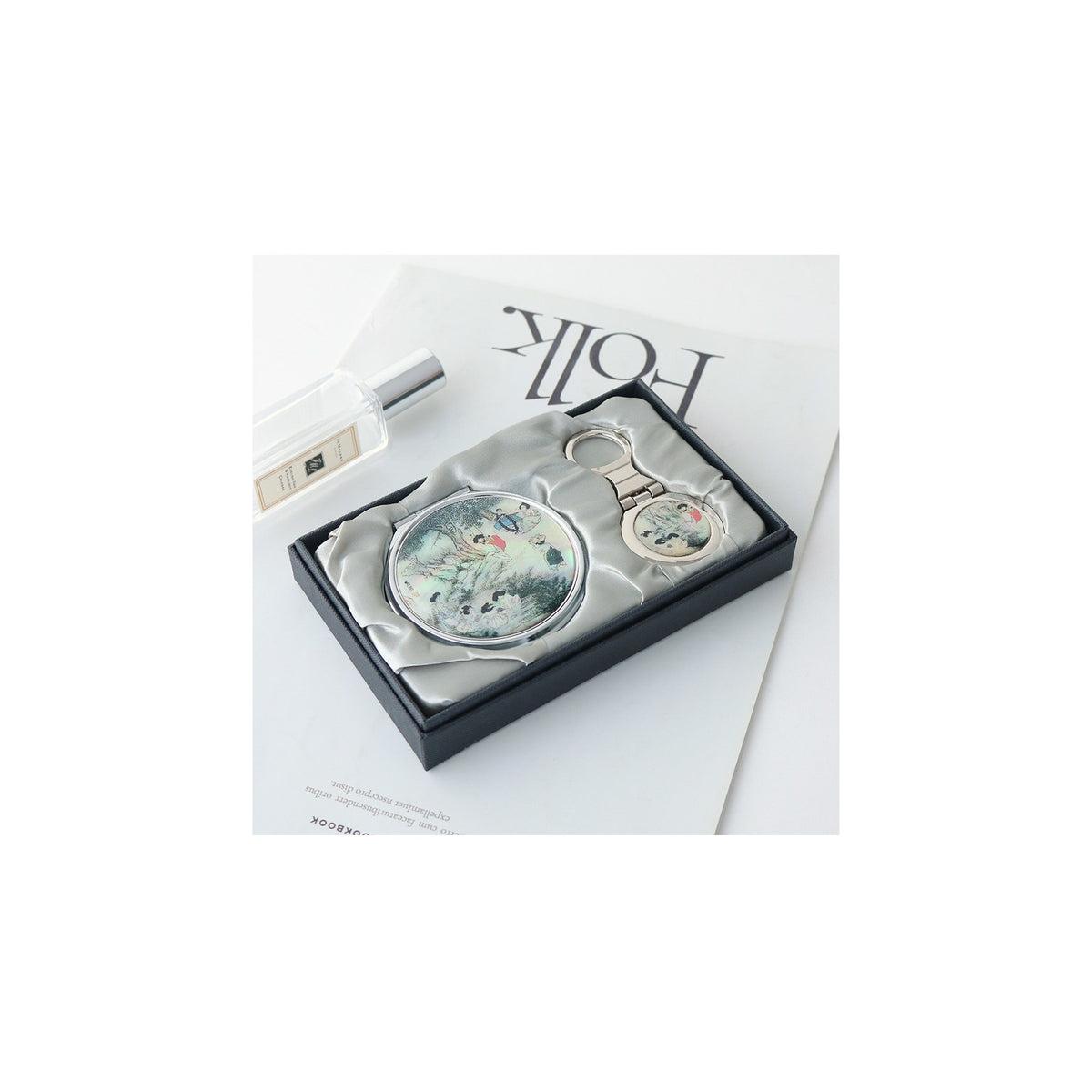 2-Piece Set: Najeon Hand Mirror Keyring Set A – detail view 7 [KS-CUT:P0000HLL:eaa82f20543c]